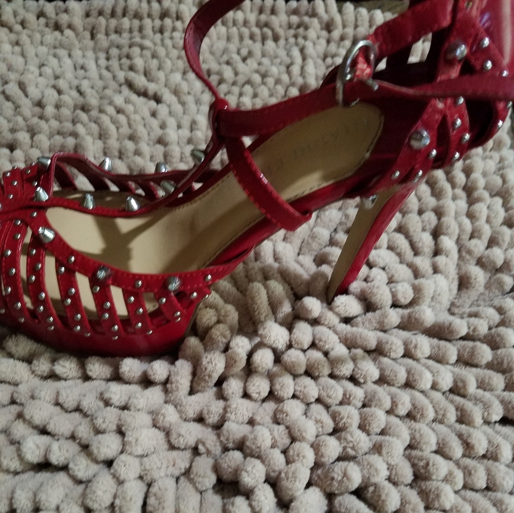 Red Studded Highheel